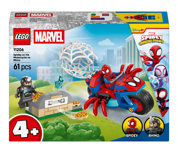 LEGO Marvel 11206 Spidey na motocyklu kontra Rhino - 1473401 - zdjęcie